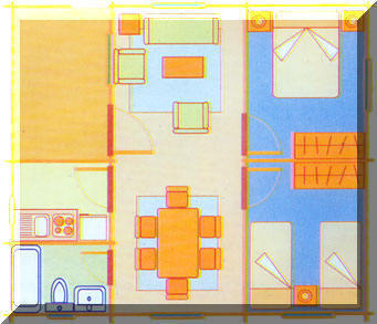 PLANO DE CASA DE MADERA . PLANOS DE BUNGALOWS